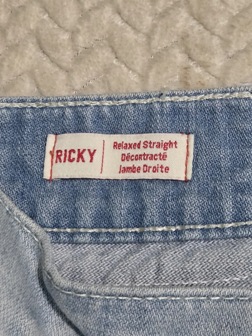 True Religion Ricky Cut Off Blue Jean Shorts Men's 44 Relaxed Straight